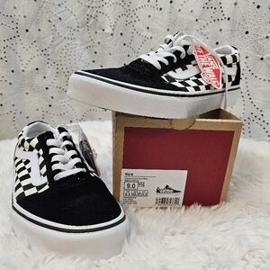 Vans Black and White Checkered Sneakers